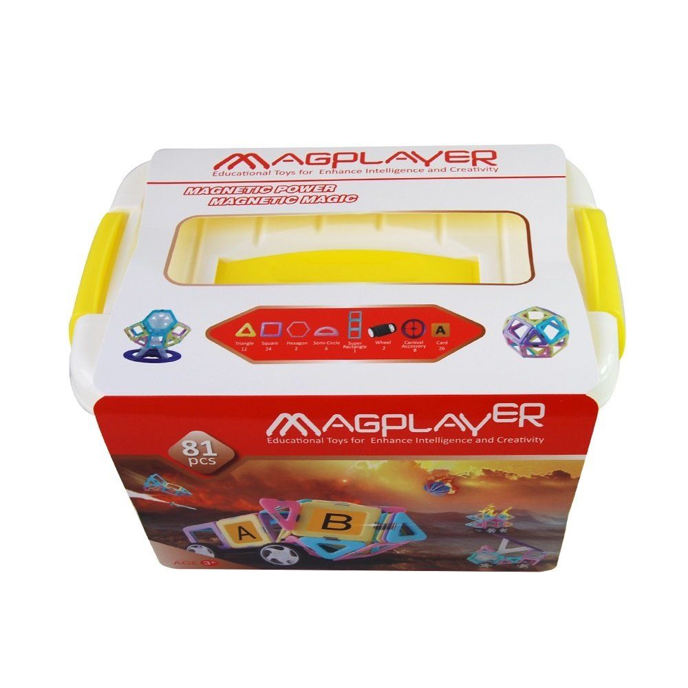 

Магнітний конструктор MagPlayer бокс 81 ел. (MPT2-81)