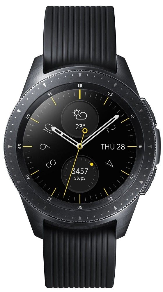 Акция на Смарт годинник Samsung Galaxy Watch 42mm (SM-R810NZKASEK) Black от Територія твоєї техніки