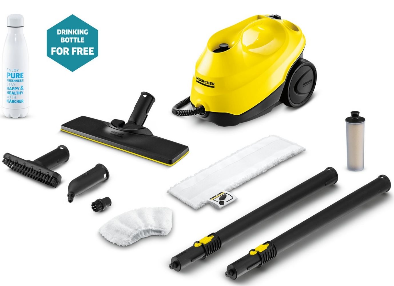 

Пароочиститель Karcher SC 3 EasyFix + бутылка в подарок (1.513-119.0)