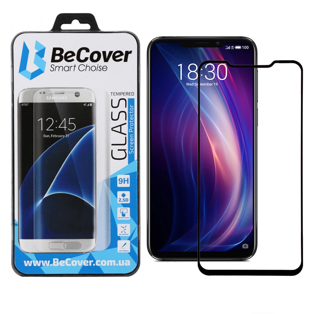 

Защитное стекло BeCover для Meizu X8 (703303) Black