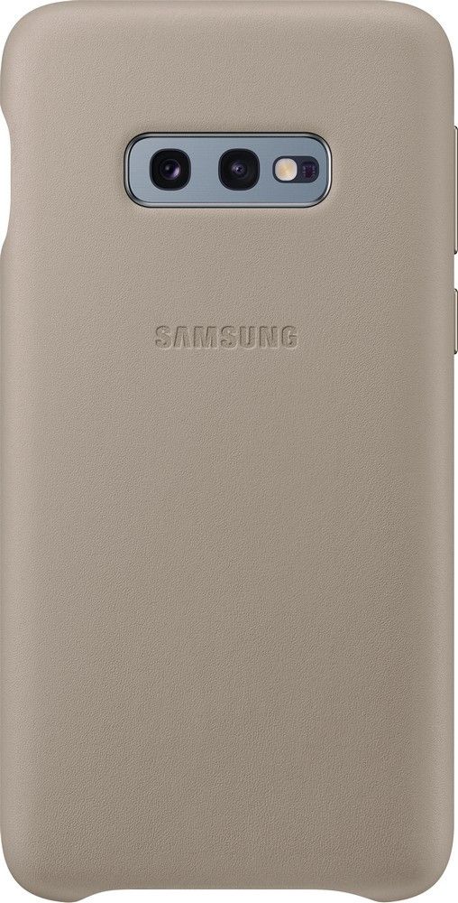 Акция на Панель Samsung Leather Cover для Samsung Galaxy S10e (EF-VG970LJEGRU) Gray от Територія твоєї техніки