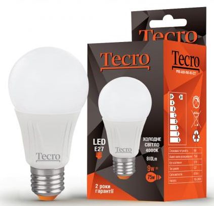 

Лампа LED Tecro PRO-A60-9W-4K-E27 9W 4000K E27