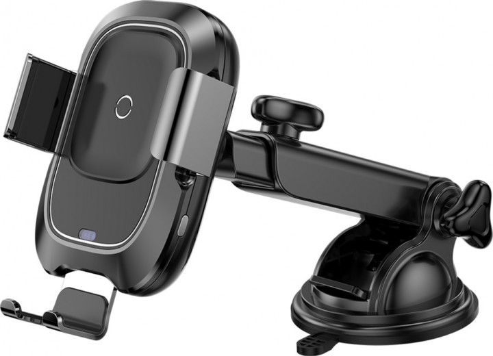 

Автотримач з бездротовою зарядкою Baseus Smart Vehicle Bracket WXZN-B01 (165729) Black