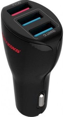 

Автомобільний зарядний пристрій Marakoko MAC6 3USB QC3.0 33W Black