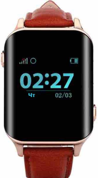 

Годинник-телефон з GPS трекером GOGPS М01 (M01GD) Gold