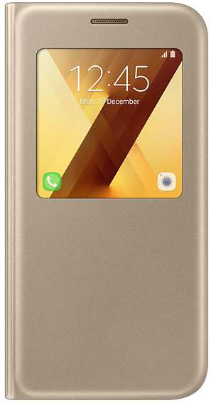 

Чехол Samsung S View Standing Cover EF-CA520PFEGRU Gold для Galaxy A5 (2017)