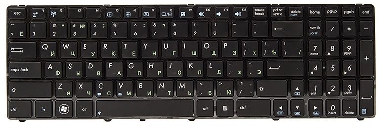 

Клавіатура для ноутбука PowerPlant Asus K52, K52J, K52JK, K52JR, K52F, K53, K53B, K53E, K53U, K53Z (KB310241)