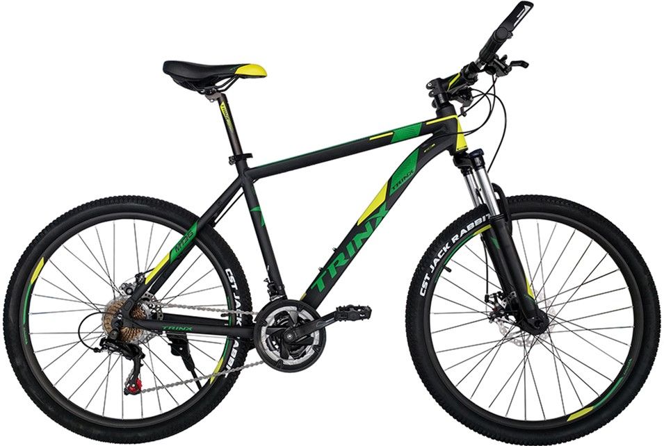

Велосипед TRINX Majestic M136 2019 26" 17" (M136.17MBYG) Matt Black-Yellow-Green