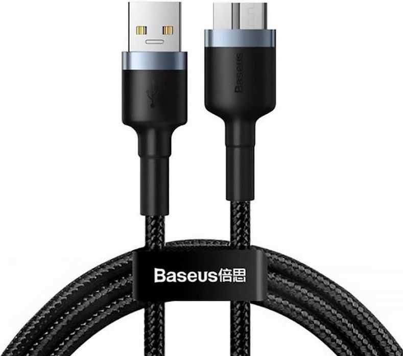 

Кабель Baseus Cafule USB3.0 Male to Micro-B 2A 1м (CADKLF-D0G) Dark Grey