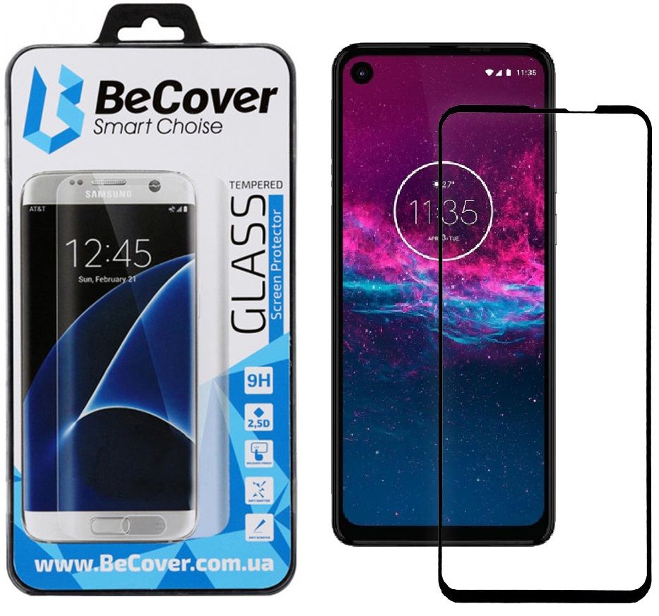 

Защитное стекло BeCover для Motorola One Action (BC_704115) Black