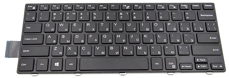 

Клавіатура для ноутбука PowerPlant Dell Inspiron 5447 (KB311842) Black
