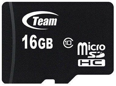 

Карта пам'яті Team MicroSDHC 16GB Class 10 (TUSDH16GCL1002)