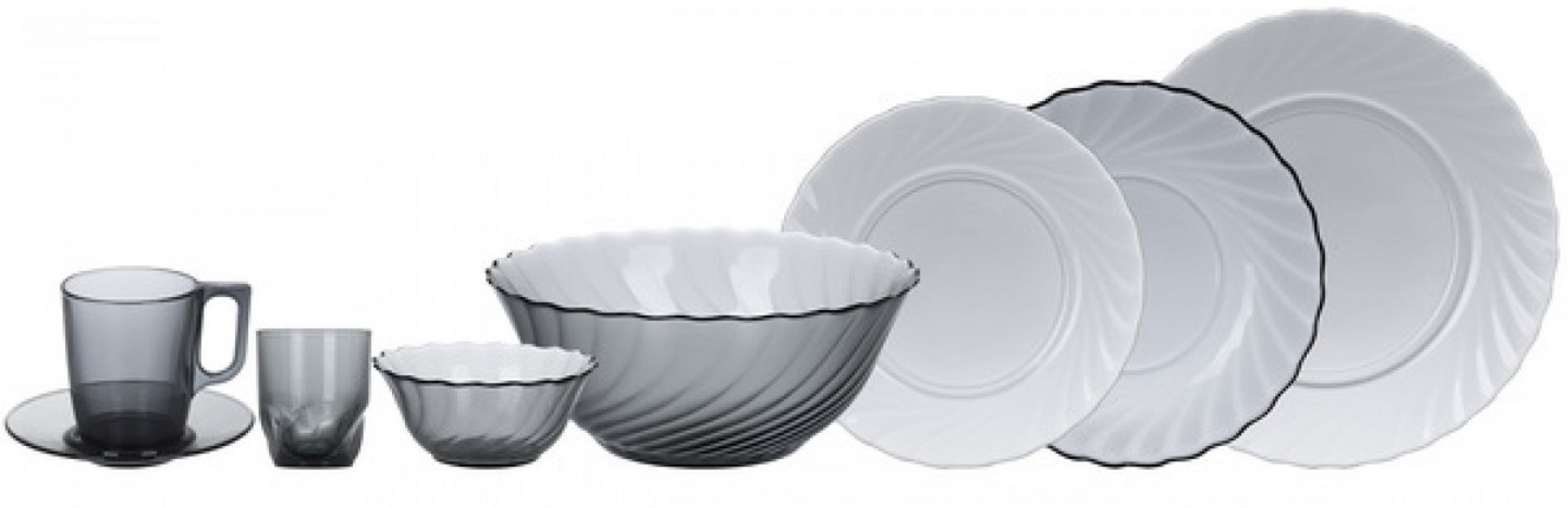 

Сервиз столовый Luminarc Trianon Graphite 43 предмета (N5757)