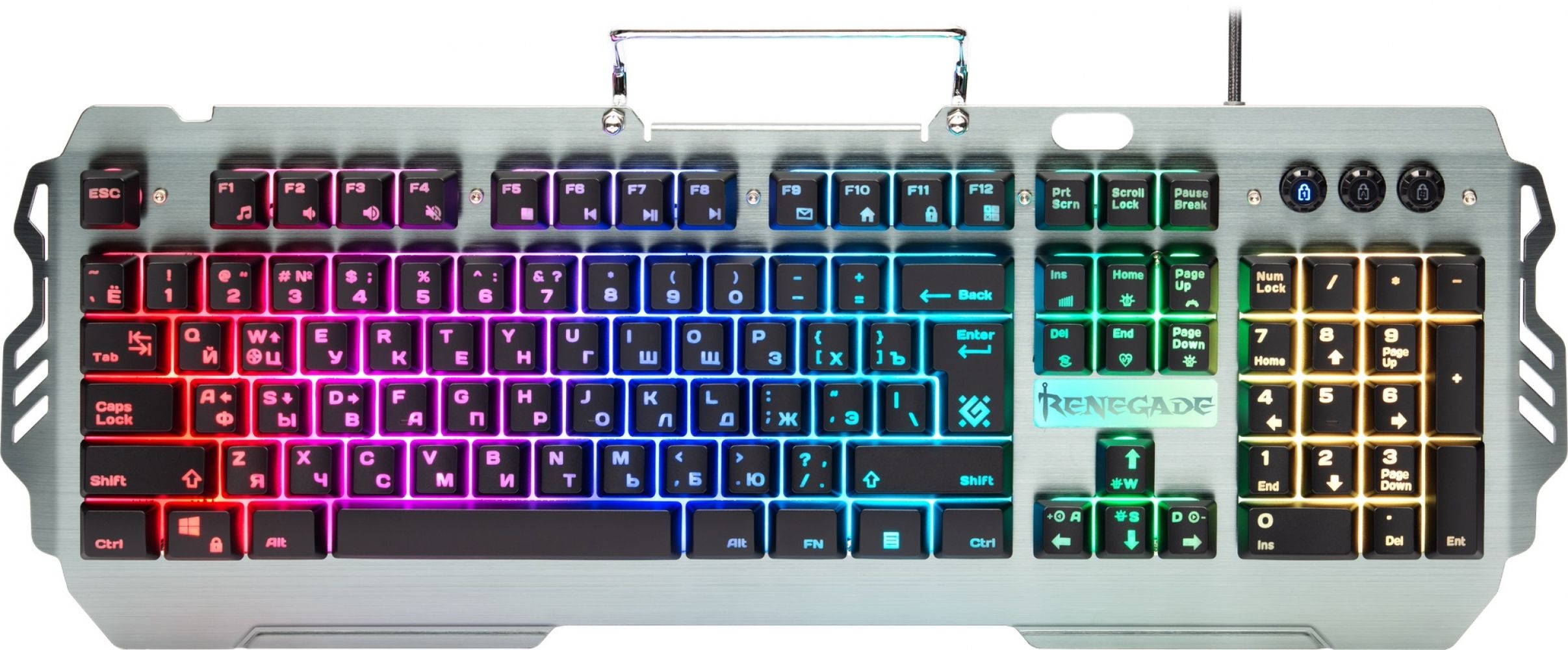 

Клавіатура дротова Defender Renegade GK-640DL USB (45640)
