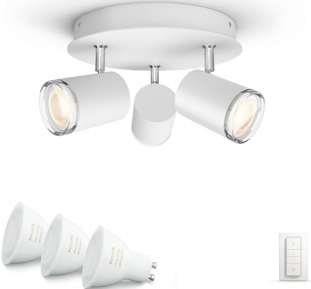 

Смарт-светильник PHILIPS Adore Hue plate/spiral 3x5.5W 230V (34362/31/P7) White