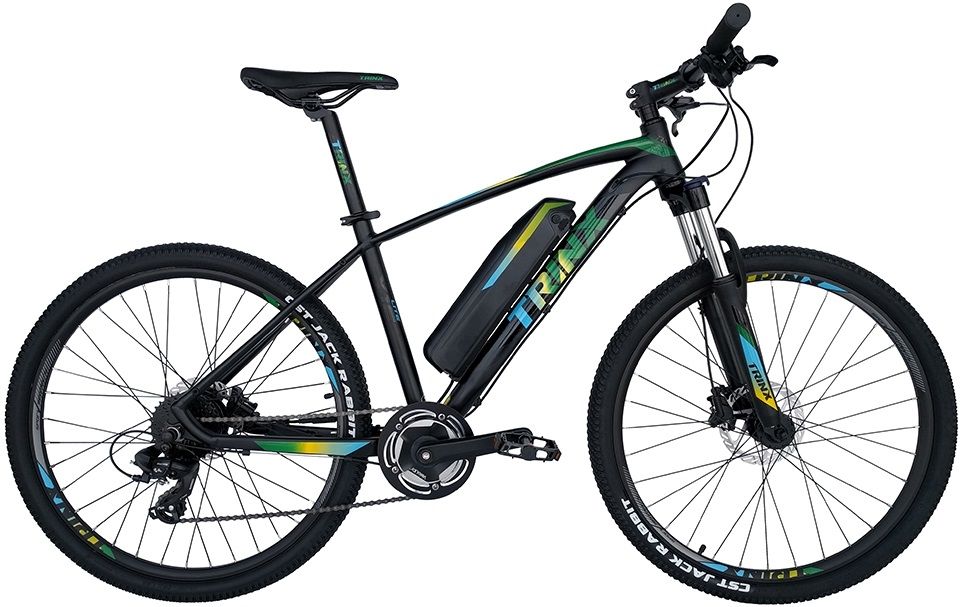 

Електровелосипед TRINX E-Bike X1E 17 (X1EMBGB) Matt-Black-Green-Blue