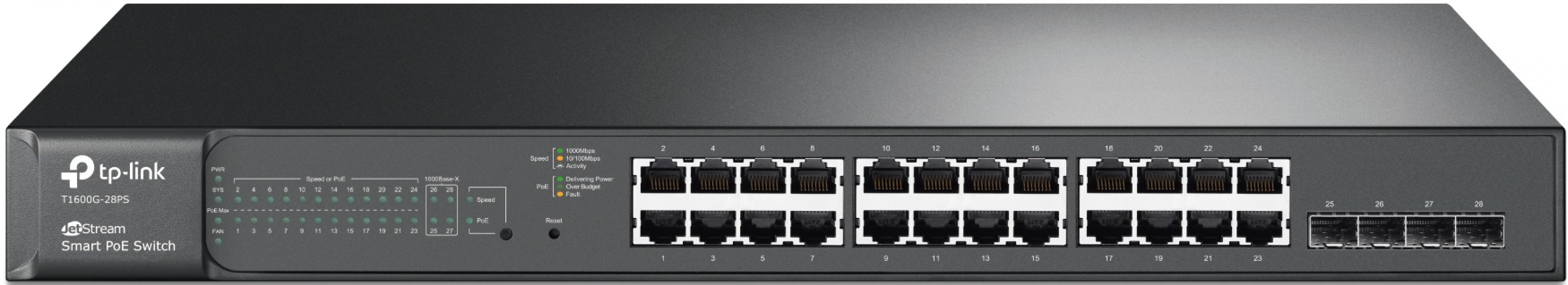 

Комутатор TP-LINK T1600G-28PS