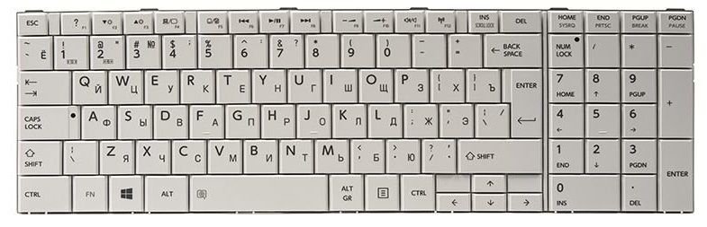 

Клавіатура для ноутбука PowerPlant Toshiba Satellite C850, C870, L850, L870 (KB311781)