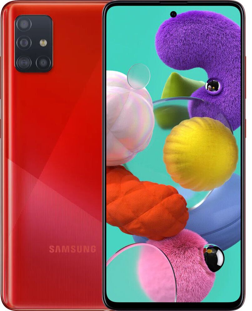 Акція на Смартфон Samsung Galaxy A51 A515 4/64Gb (SM-A515FZRUSEK) Red від Територія твоєї техніки