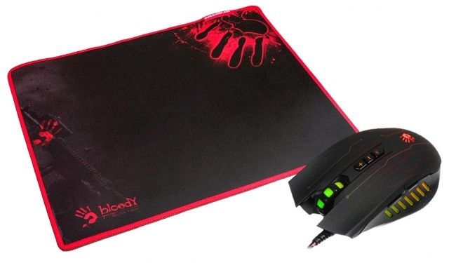 

Миша A4Tech Bloody Q81 Neon XGlide Q8181S USB Black з ігровою поверхнею (4711421931052) Black