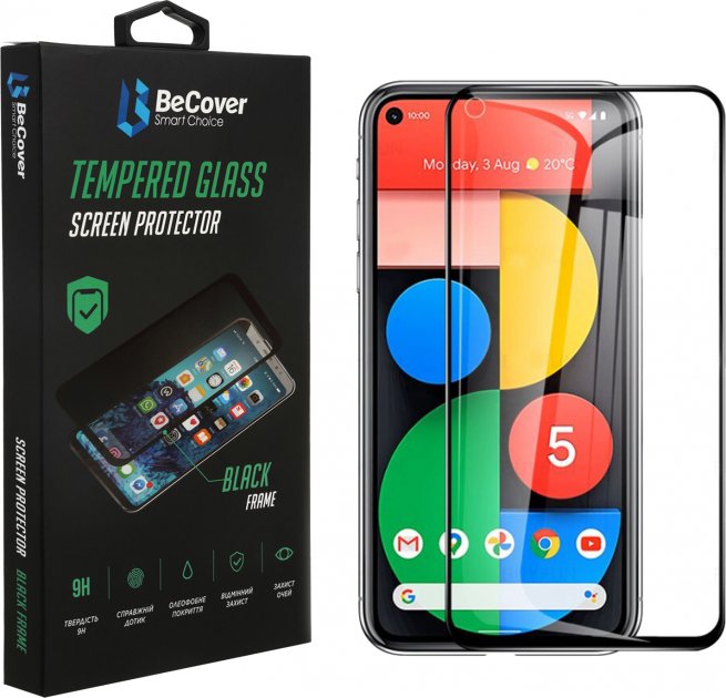 

Захисне скло BeCover для Google Pixel 5a 5G (706893) Black