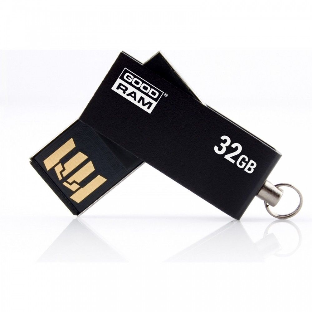 

USB флеш накопичувач Goodram Cube 32GB Black (UCU2-0320K0R11)