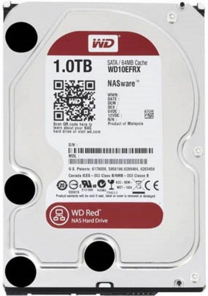 

Жорсткий диск Western Digital Red 1TB 5400rpm 64MB WD10EFRX 3.5 SATA III
