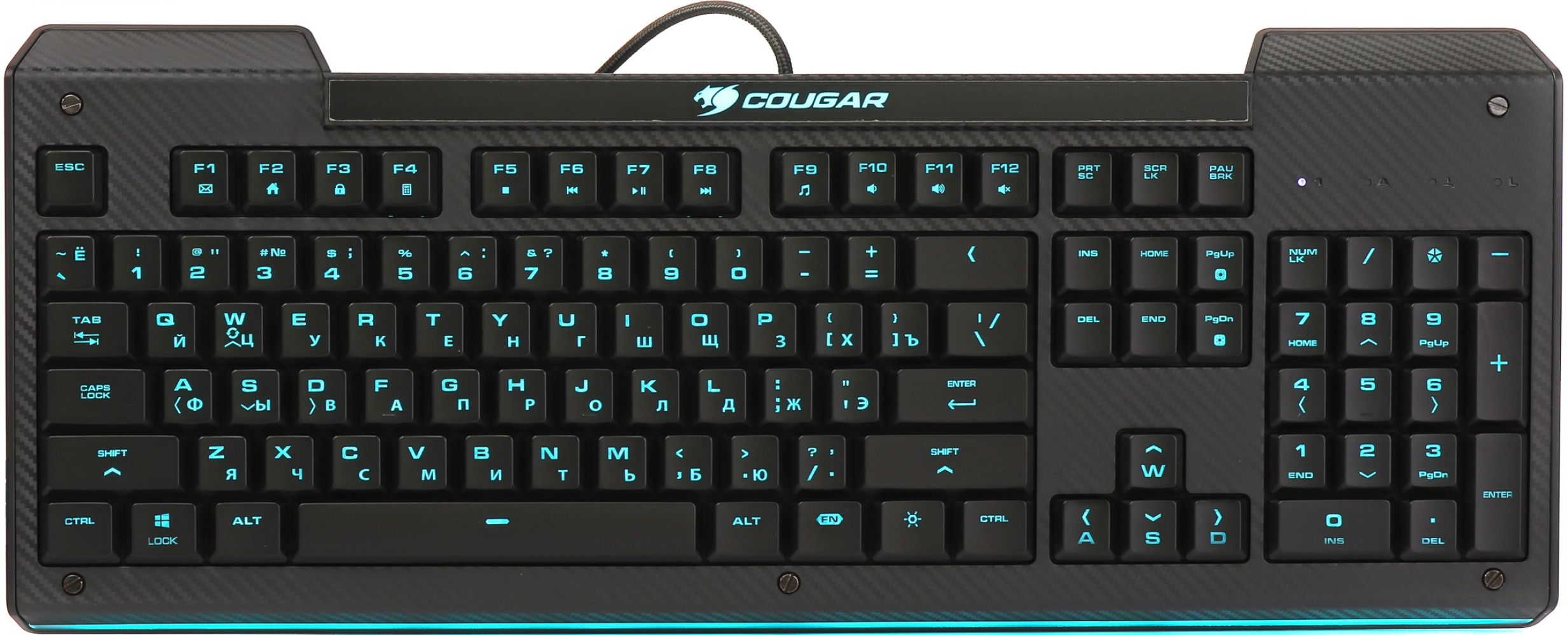 

Клавіатура дротова Cougar Aurora USB Black