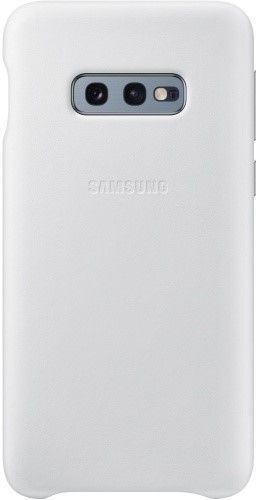 Акція на Панель Samsung Leather Cover для Samsung Galaxy S10e (EF-VG970LWEGRU) White від Територія твоєї техніки