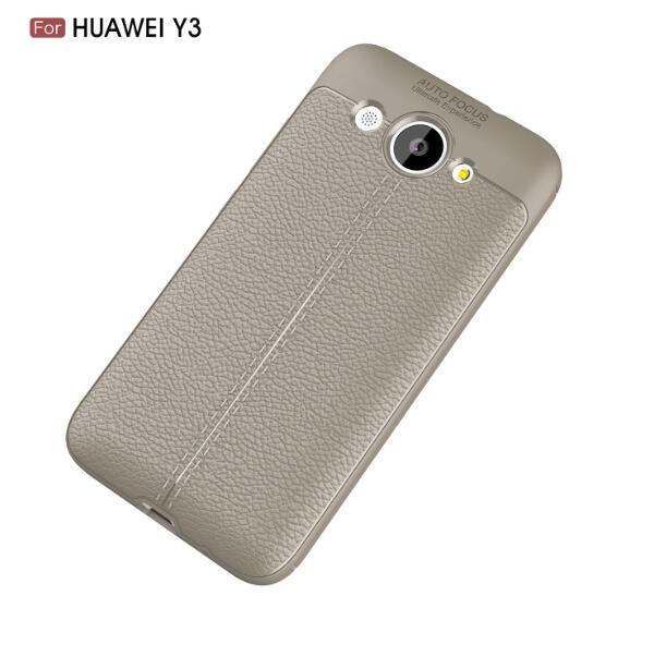 

Накладка TPU Leather AF Back Cover Huawei Y3 (2017) Grey
