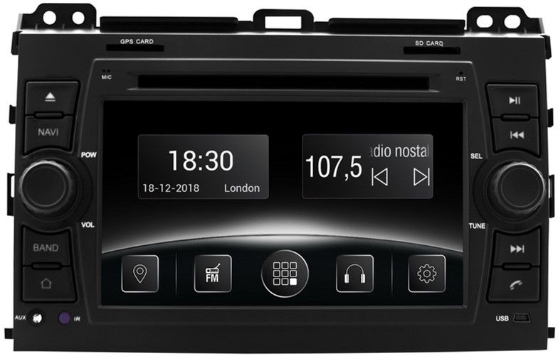 

Автомагнітола штатна Gazer CM5007-TYT для Toyota Prado (J120) 2002-2009