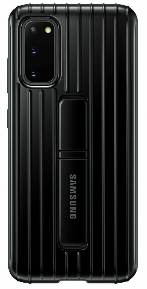 Акция на Накладка Samsung Protective Standing Cover для Samsung Galaxy S20 (EF-RG980CBEGRU) Black от Територія твоєї техніки