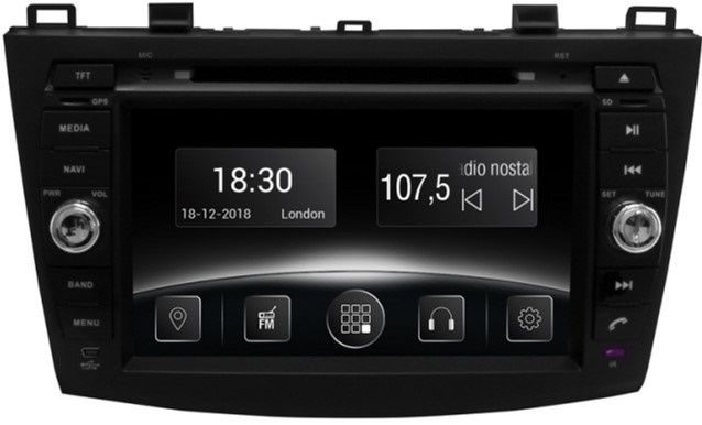 

Автомагнітола штатна Gazer CM6008-BL для Mazda 3 (BL) 2010-2014