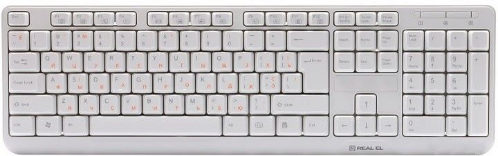 

Клавіатура Real-El Standard 500 USB White