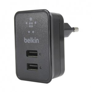 

Мережевий зарядний пристрій Belkin 2 USB 2,1A/10Watt (BK055) Black