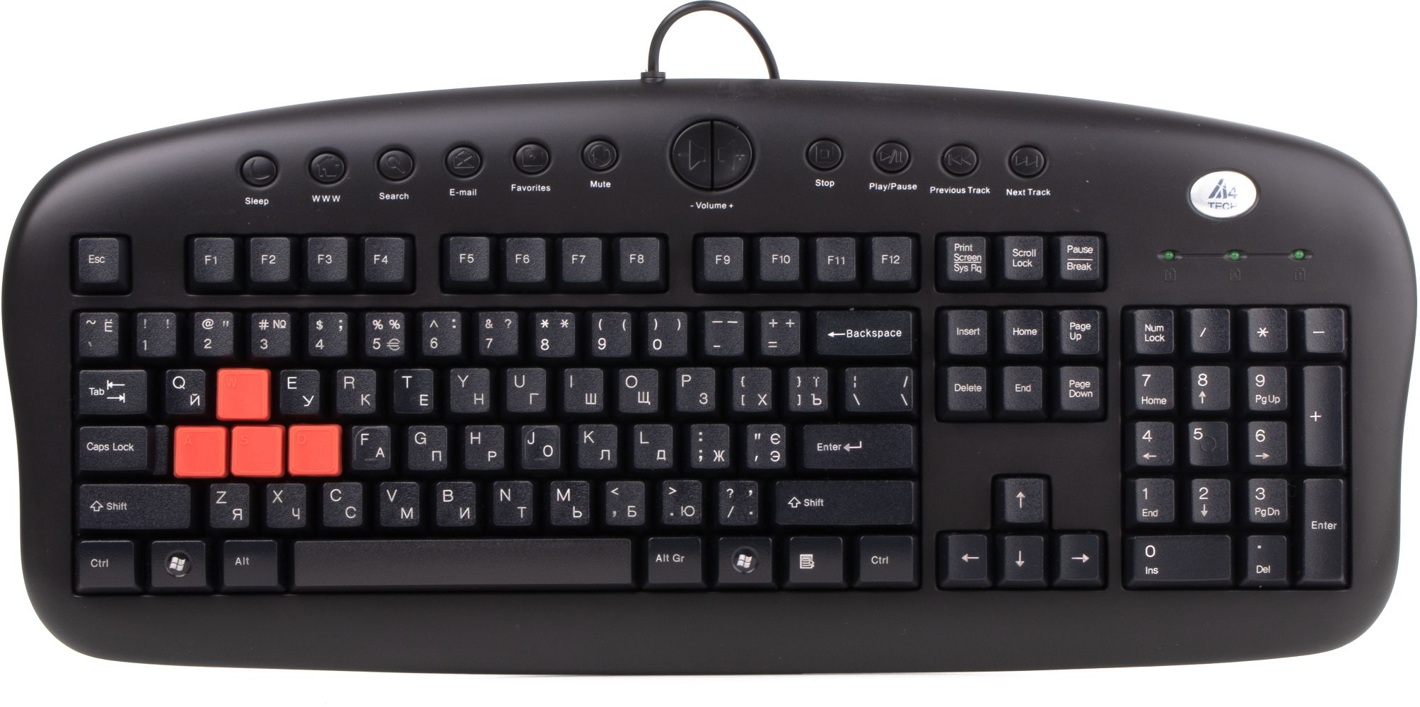 

Клавіатура A4Tech KB-28G USB (4711421775656) Black