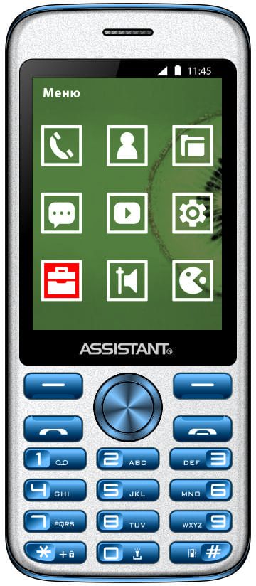

Мобільний телефон Assistant AS-204 Blue