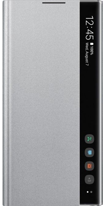 Акция на Чохол-книжка Samsung Clear View Cover для Samsung Galaxy Note 10 Plus (EF-ZN975CSEGRU) Silver от Територія твоєї техніки