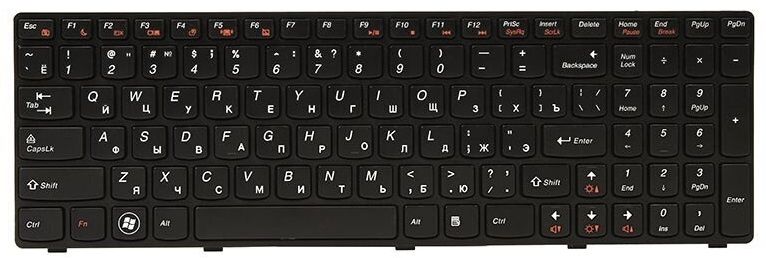 

Клавіатура для ноутбука PowerPlant IBM/Lenovo G570, G575, G770, Z560 з рамкою (KB311774)