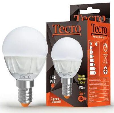 

Лампа LED Tecro PRO-G45-5W-3K-E14 5W 3000K E14