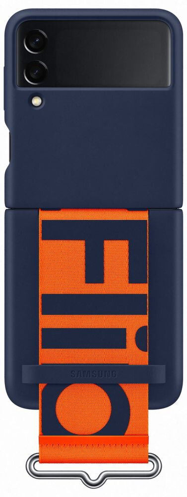 

Панель Silicone Cover with Strap для Samsung Galaxy Z Flip 3 EF-GF711TNEGRU Navy