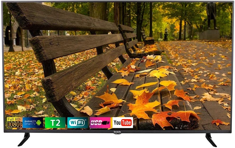 

Телевизор Bravis LED-43D5000 Smart + T2 Black