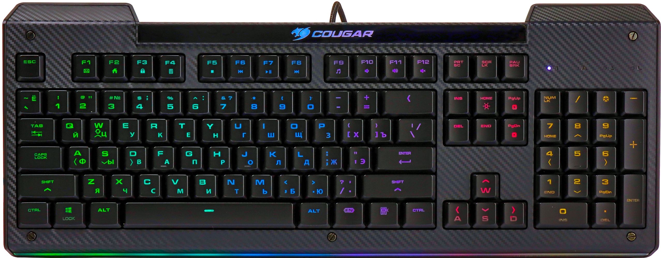 

Клавіатура дротова Cougar Aurora S USB Black
