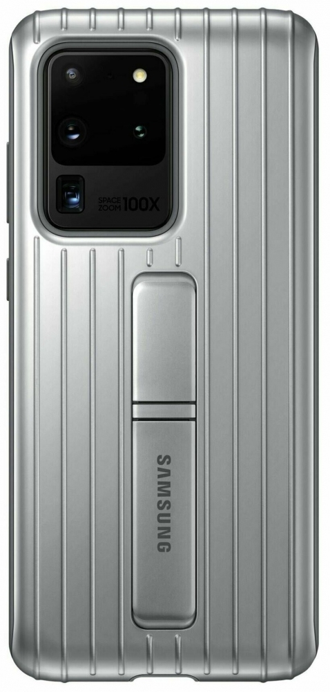 Акція на Накладка Samsung Protective Standing Cover для Samsung Galaxy S20 Ultra (EF-RG988CSEGRU) Silver від Територія твоєї техніки