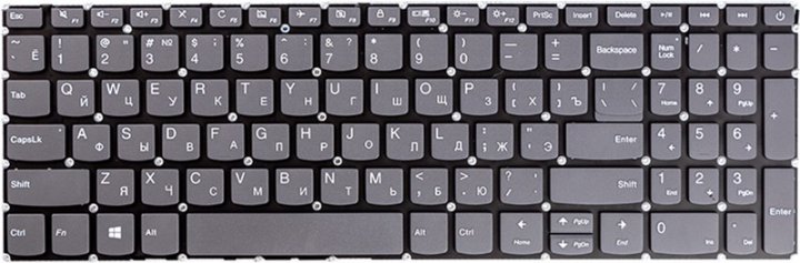 

Клавіатура для ноутбука PowerPlant Lenovo Ideapad 320-15, 320-15ABR (KB310759) Black