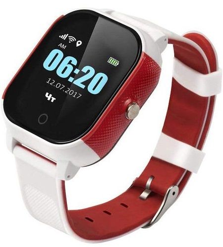 

Дитячий годинник-телефон з GPS трекером GOGPS K23 (K23WHRD) White/Red