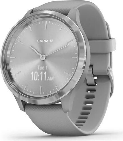 

Смарт часы GARMIN Vivomove 3 Silver Stainless Steel Bezel with Powder Gray Case and Silicone Band (010-02239-00)