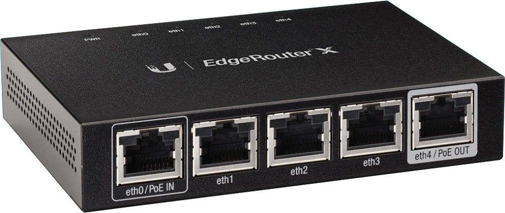 

Маршрутизатор Ubiquiti EdgeRouter X (ER-X)