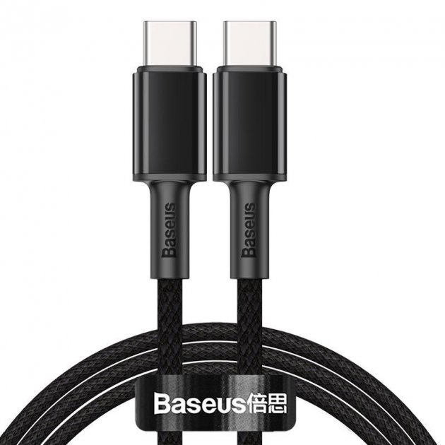 

Кабель Baseus High Density Braided Type-C/Type-C 100W 1m (CATGD-01) Black
