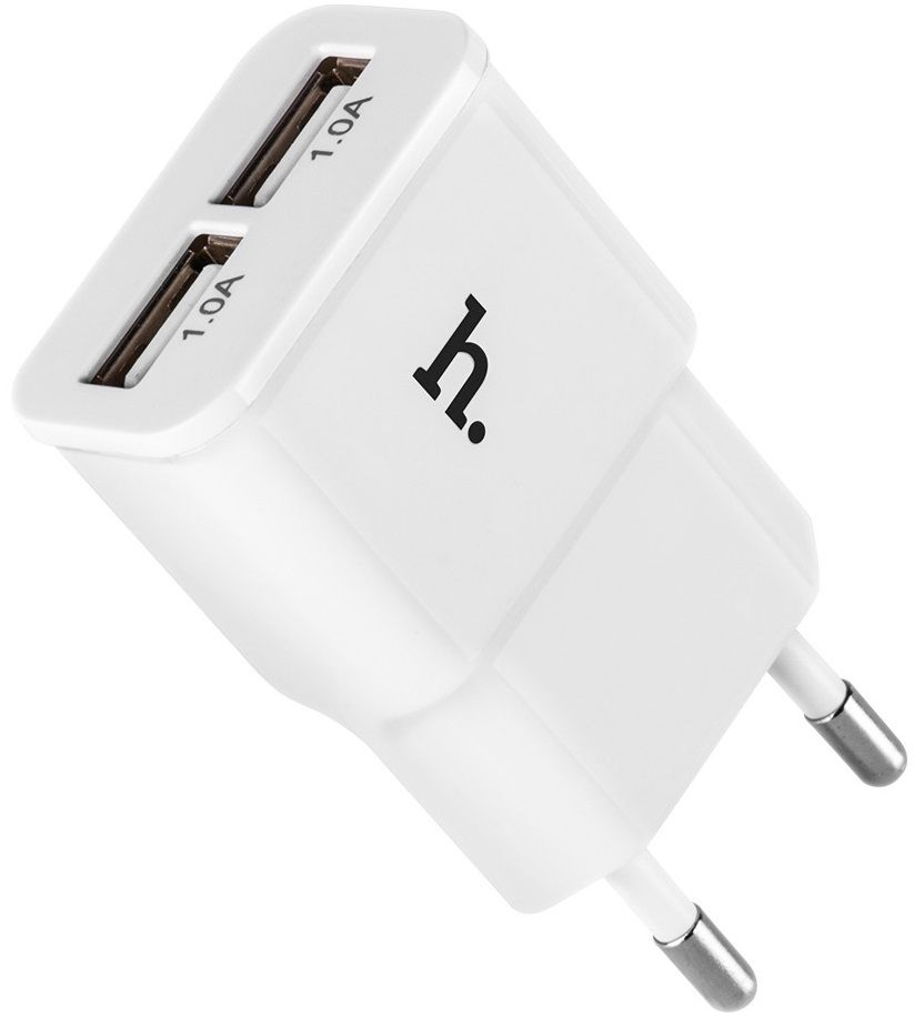 

Мережевий зарядний пристрій Hoco UH202 2USB 2.1А White